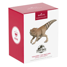 Load image into Gallery viewer, Jurassic World Rebirth "Dolores" the Aquilops Ornament - Hallmark Timmins