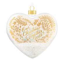 Load image into Gallery viewer, Our Christmas Together 2025 Glass Ornament