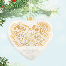 Load image into Gallery viewer, Our Christmas Together 2025 Glass Ornament