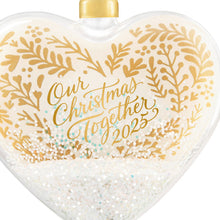Load image into Gallery viewer, Our Christmas Together 2025 Glass Ornament