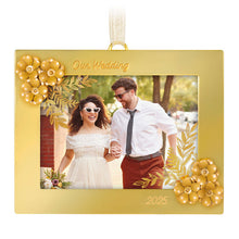 Load image into Gallery viewer, Our Wedding 2025 Photo Frame Metal Ornament