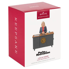 Load image into Gallery viewer, Parks and Recreation Leslie Knope Ornament With Sound