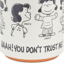 Load image into Gallery viewer, Peanuts® 75th Anniversary Lucy Through the Decades Mug, 17.5 oz.