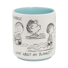 Load image into Gallery viewer, Peanuts® 75th Anniversary Linus Through the Decades Mug, 17.5 oz.