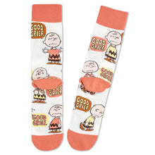Load image into Gallery viewer, Peanuts® Charlie Brown Good Grief Novelty Crew Socks