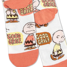 Load image into Gallery viewer, Peanuts® Charlie Brown Good Grief Novelty Crew Socks