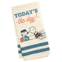 Load image into Gallery viewer, Peanuts® Football Club Charlie Brown and Lucy Tea Towel, 18x26