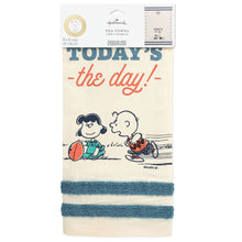 Load image into Gallery viewer, Peanuts® Football Club Charlie Brown and Lucy Tea Towel, 18x26