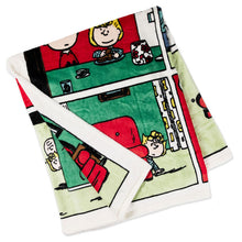 Load image into Gallery viewer, Peanuts® Christmas Comic Strip Throw Blanket, 50x60