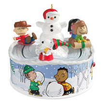 Load image into Gallery viewer, The Peanuts® Gang Let's Go Sledding! Musical Ornament With Light and Motion