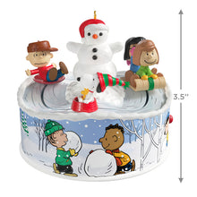 Load image into Gallery viewer, The Peanuts® Gang Let's Go Sledding! Musical Ornament With Light and Motion