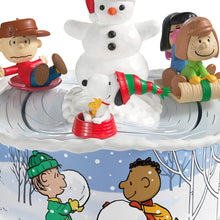 Load image into Gallery viewer, The Peanuts® Gang Let's Go Sledding! Musical Ornament With Light and Motion