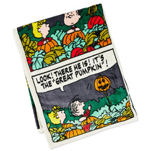 Load image into Gallery viewer, Peanuts® Great Pumpkin Comic Strip Throw Blanket, 60x50