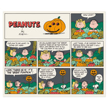 Load image into Gallery viewer, Peanuts® Great Pumpkin Comic Strip Throw Blanket, 60x50
