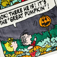 Load image into Gallery viewer, Peanuts® Great Pumpkin Comic Strip Throw Blanket, 60x50