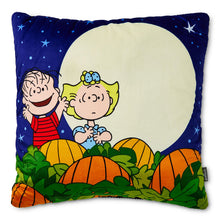 Load image into Gallery viewer, Peanuts® Great Pumpkin 60th Anniversary Throw Pillow With Light, 16x16