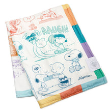 Load image into Gallery viewer, Peanuts® 75th Anniversary Through the Years Plush Throw Blanket, 60x52