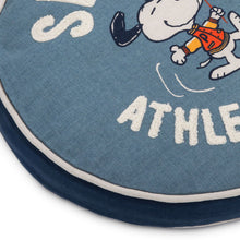 Load image into Gallery viewer, Peanuts® Snoopy Athletic Club Round Pillow, 15.5"