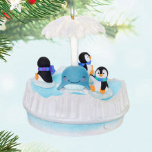 Load image into Gallery viewer, Playful Penguins Musical Ornament With Light and Motion