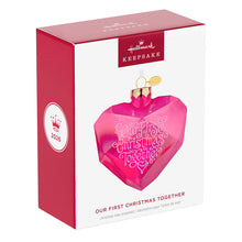 Load image into Gallery viewer, Our First Christmas Together 2026 Glass Ornament - Hallmark Timmins