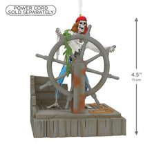 Load image into Gallery viewer, Disney Pirates of the Caribbean Collection Helmsman Skeleton Ornament With Light and Sound - Hallmark Timmins