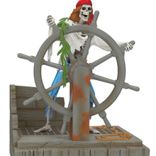 Load image into Gallery viewer, Disney Pirates of the Caribbean Collection Helmsman Skeleton Ornament With Light and Sound - Hallmark Timmins