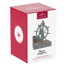 Load image into Gallery viewer, Disney Pirates of the Caribbean Collection Helmsman Skeleton Ornament With Light and Sound - Hallmark Timmins