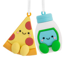 Load image into Gallery viewer, Better Together Pizza and Ranch Dressing Magnetic Hallmark Ornaments, Set of 2