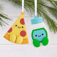 Load image into Gallery viewer, Better Together Pizza and Ranch Dressing Magnetic Hallmark Ornaments, Set of 2