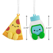 Load image into Gallery viewer, Better Together Pizza and Ranch Dressing Magnetic Hallmark Ornaments, Set of 2