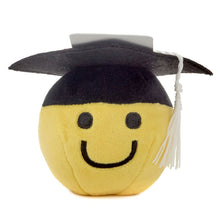 Load image into Gallery viewer, Smiley Face in Grad Cap Plush Gift Card Holder