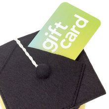 Load image into Gallery viewer, Smiley Face in Grad Cap Plush Gift Card Holder