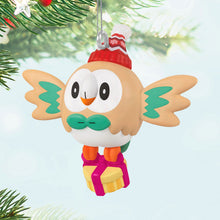 Load image into Gallery viewer, Mini Pokémon Holiday Rowlet Ornament, 1.25"