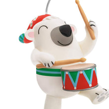 Load image into Gallery viewer, Little Drummer Bear Musical Ornament