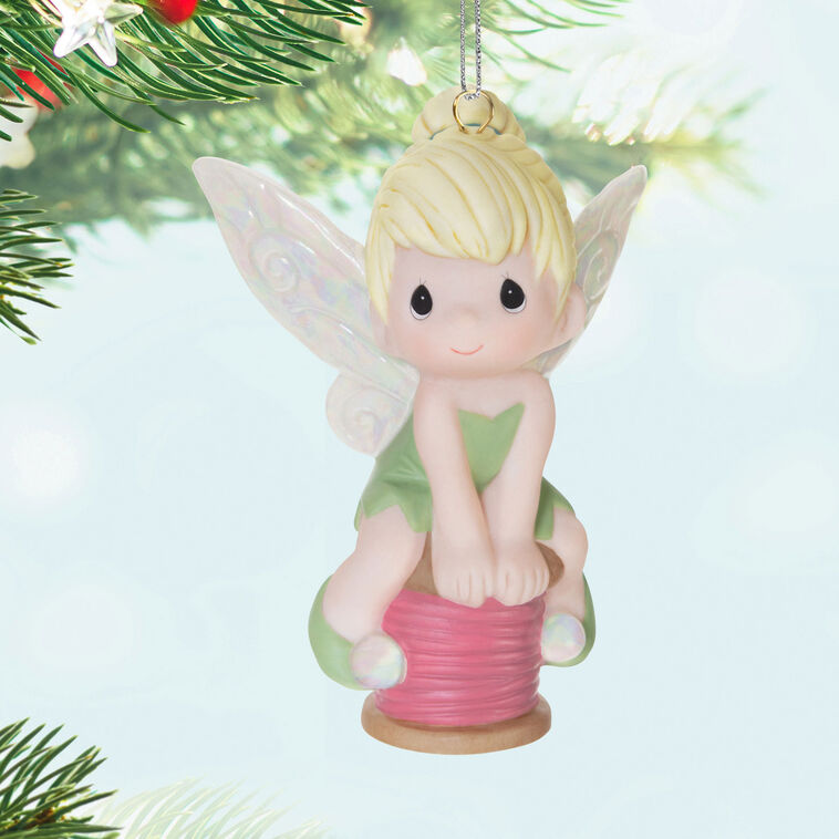 Disney Precious Moments Tinker Bell Porcelain Ornament &ndash