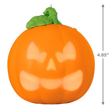 Load image into Gallery viewer, Spirited Pumpkin Ornament With Light and Sound
