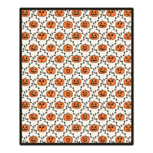 Load image into Gallery viewer, Vintage Jack-o'-Lanterns Throw Blanket, 50x60