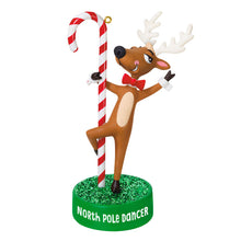 Load image into Gallery viewer, North Pole Dancer Ornament With Sound