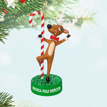 Load image into Gallery viewer, North Pole Dancer Ornament With Sound