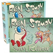 Load image into Gallery viewer, Ren & Stimpy 500pc Puzzle by Aquarius