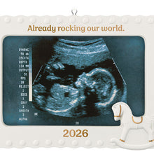 Load image into Gallery viewer, Already Rocking Our World 2026 Photo Frame Porcelain Ornament