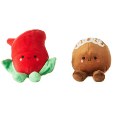Load image into Gallery viewer, Better Together Rose and Truffle Magnetic Plush Pair, 5.25"