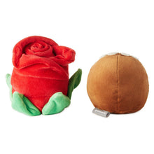 Load image into Gallery viewer, Better Together Rose and Truffle Magnetic Plush Pair, 5.25"