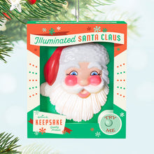 Load image into Gallery viewer, Holly Jolly Santa Ornament With Light