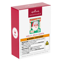 Load image into Gallery viewer, Holly Jolly Santa Ornament With Light