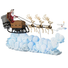 Load image into Gallery viewer, Disney Tim Burton's The Nightmare Before Christmas Santa Jack's Sleigh Ride Tabletop Decoration With Light and Sound - Hallmark Timmins