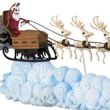 Load image into Gallery viewer, Disney Tim Burton's The Nightmare Before Christmas Santa Jack's Sleigh Ride Tabletop Decoration With Light and Sound - Hallmark Timmins