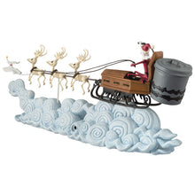 Load image into Gallery viewer, Disney Tim Burton's The Nightmare Before Christmas Santa Jack's Sleigh Ride Tabletop Decoration With Light and Sound - Hallmark Timmins