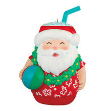 Load image into Gallery viewer, Seasons Tiki-ngs Santa Ornament