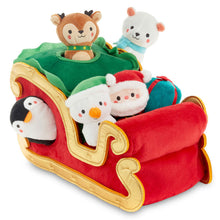 Load image into Gallery viewer, Santa's Sleigh Plush Play Set, 7 pieces